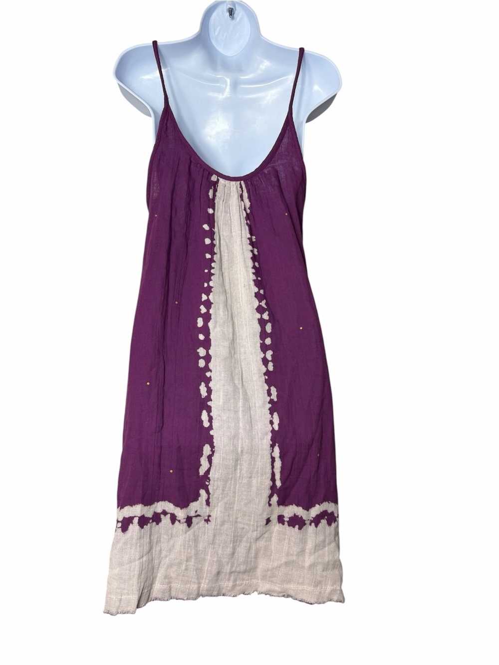 Natural Life Boho Gauzy Cotton Tank Midi Dress Size Medium NWT - Picture 3 of 7
